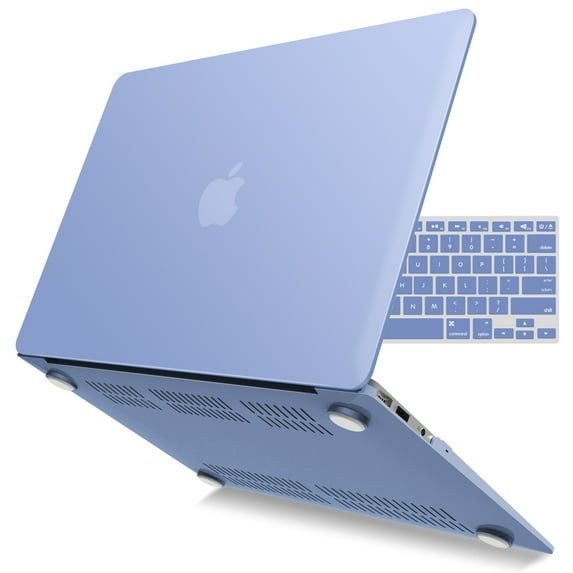 IBENZER Compatible with MacBook Air 11 Inch Case A1370 A1465, Hard Shell Case with Keyboard Cover for Mac Air 11, Serenity Blue, W-A11-SRL+1