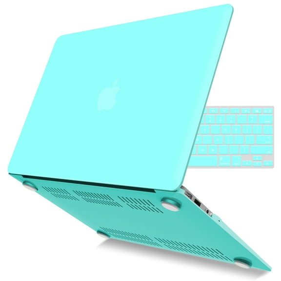 IBENZER Compatible with MacBook Air 11 Inch Case A1370 A1465, Hard Shell Case with Keyboard Cover for Mac Air 11, Turquoise, W-A11-TBL+1