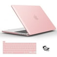 thumbnail image 1 of IBENZER Hard Shell Case Compatible with 2020 2019 MacBook Pro 16 Inch A2141, Hard Shell Case with Keyboard Cover & Type-C Adapter for Apple Old Version Mac Pro 16 inch, Rose Quartz, T16-RQ+1, 1 of 9