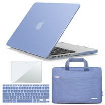 IBENZER Hard Shell Case for MacBook Pro 13 Inch 2015-2012 A1502 A1425, Hard Shell Case with Bag & Keyboard Cover & Screen Protector for Old Version Mac Pro Retina 13, Serenity Blue, W-R13-SRL 3SP