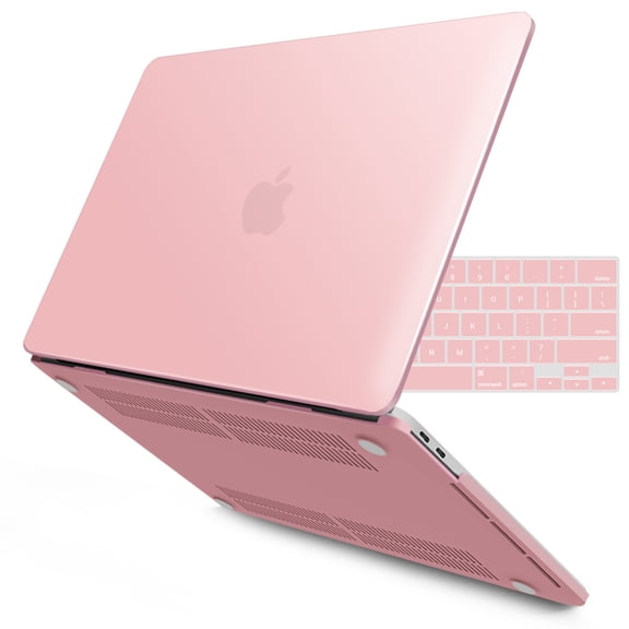 IBENZER Hard Shell MacBook Pro 16 Inch Case A2141 Release 2020 2019, Hard Shell Case with Keyboard Cover for Old Version Mac Pro 16 inch, Rose Quartz, T16-RQ+1