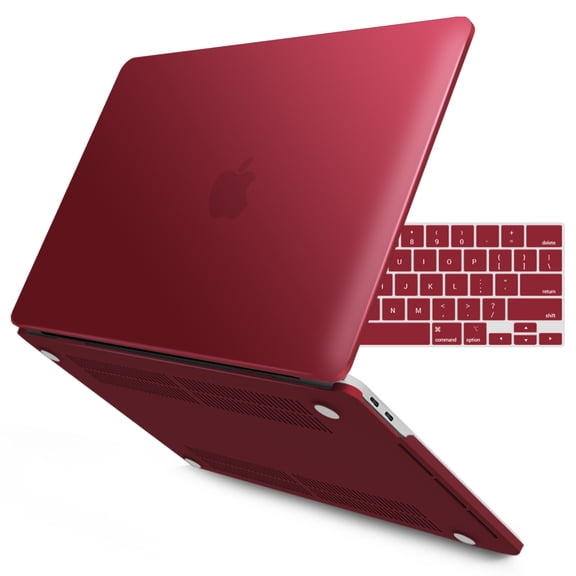 IBENZER Hard Shell MacBook Pro 16 Inch Case A2141 Release 2020 2019, Hard Shell Case with Keyboard Cover for Old Version Mac Pro 16 inch, Wine Red, T16-WR+1