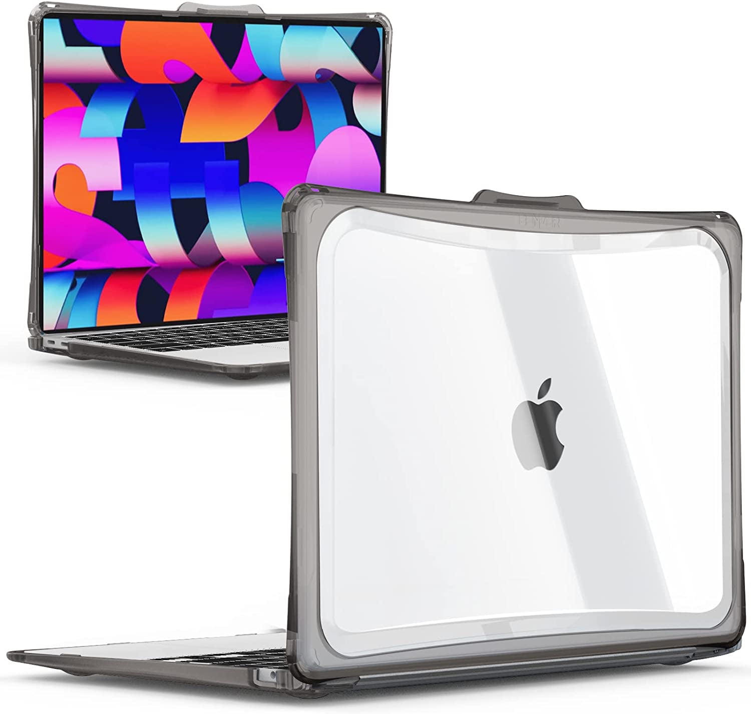 Ibenzer Hexpact MacBook Air 13 inch Case 2022 2021 2020 2019 Release New M1 A2337 A2179 A1932 Heavy Duty Protective Case with Screen Lock for Apple