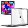 thumbnail image 1 of IBENZER Hexpact MacBook Air 13 Inch Case 2022 2021 2020 2019 Release New M1 A2337 A2179 A1932, Heavy Duty Protective Case with Screen Lock for Apple Mac 13 with Touch ID, Gray,HPE-AT13-GY, 1 of 8