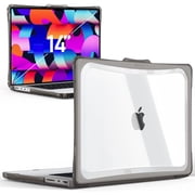 IBENZER Hexpact MacBook Pro 14 Inch Case 2022 2021 Release New Version M1 Pro Max A2442, Heavy Duty Protective Case with Screen Lock for Apple Mac Pro 14 with Touch ID, Gray, HPE-T14-GY