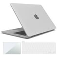 thumbnail image 1 of IBENZER New 2022 2021 2020 MacBook Pro 13 Inch Case M1 A2338 A2289 A2251 A2159 A1989 A1706 A1708 Hard Shell Case&Keyboard Cover&Screen Film for Apple Mac Pro 13 Touch Bar, Frost Clear, W-T13-CL+2, 1 of 10