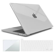 IBENZER New 2022 2021 2020 MacBook Pro 13 Inch Case M1 A2338 A2289 A2251 A2159 A1989 A1706 A1708 Hard Shell Case&Keyboard Cover&Screen Film for Apple Mac Pro 13 Touch Bar, Crystal Clear, W-T13-CYCL+2