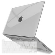 IBENZER New 2022 2021 MacBook Pro 13 Inch Case M1 A2338 A2289 A2251 A2159 A1989 A1706 A1708, Hard Shell Case with Keyboard Cover for Apple Mac Pro 13 Touch Bar(2022-2016), Crystal Clear, W-T13-CYCL+1