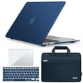 thumbnail image 1 of IBENZER Old Version (2010-2017 Release) MacBook Air 13 Inch Case A1466 A1369, Hard Shell Case & Sleeve Bag & Keyboard Cover & Screen Protector for Apple Mac Air 13, Navy Blue, W-AT13-NVBL+3, 1 of 8