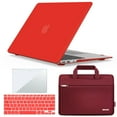 thumbnail image 1 of IBENZER Old Version (2010-2017 Release) MacBook Air 13 Inch Case A1466 A1369, Hard Shell Case & Sleeve Bag & Keyboard Cover & Screen Protector for Apple Mac Air 13, Red, W-AT13-RD+3, 1 of 8