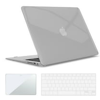 IBENZER Old Version (2010-2017 Release) MacBook Air 13 Inch Case (Models: A1466 / A1369), Plastic Hard Shell Case with Keyboard & Screen Cover for Apple Mac Air 13, Crystal Clear, W-A13-CYCL 2