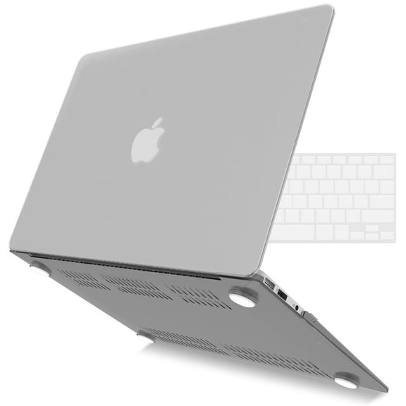 IBENZER Old Version (2010-2017 Release) MacBook Air 13 Inch Case (Models: A1466 / A1369), Plastic Hard Shell Case with Keyboard Cover for Apple Mac Air 13, Frost Clear, W-A13-CL+1