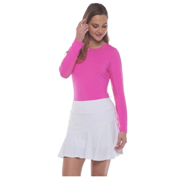 IBKUL Adult Female Flounce Skort, Color: White, Size: XL