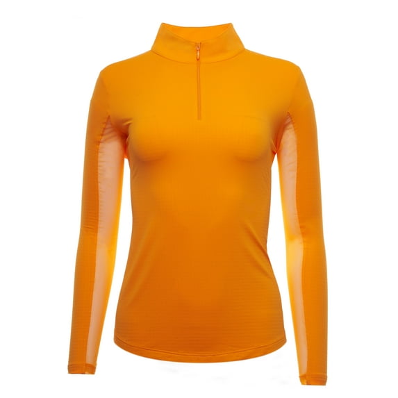IBKUL Golf Ladies IceFil Long Sleeve Mock Orange Peel Small