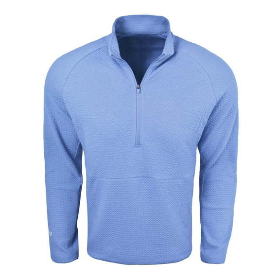 IBKUL Popcorn Stitch 1/4 Zip Pullover Peri Medium