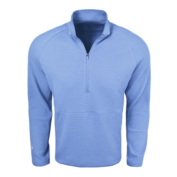 IBKUL Popcorn Stitch 1/4 Zip Pullover Peri XXL