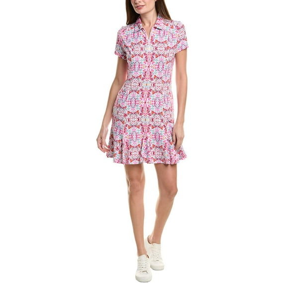 IBKUL womens Print Godet Dress, XL