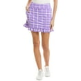 thumbnail image 1 of IBKUL womens  Ruffle Trim Skort, m, Purple, 1 of 3