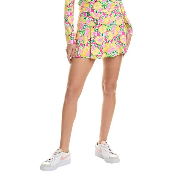 IBKUL Athleisure Wear Sun Protective UPF 50+ Icefil Cooling Calista Print Swing Skort  22652 Hot Pink Multi Calista XS