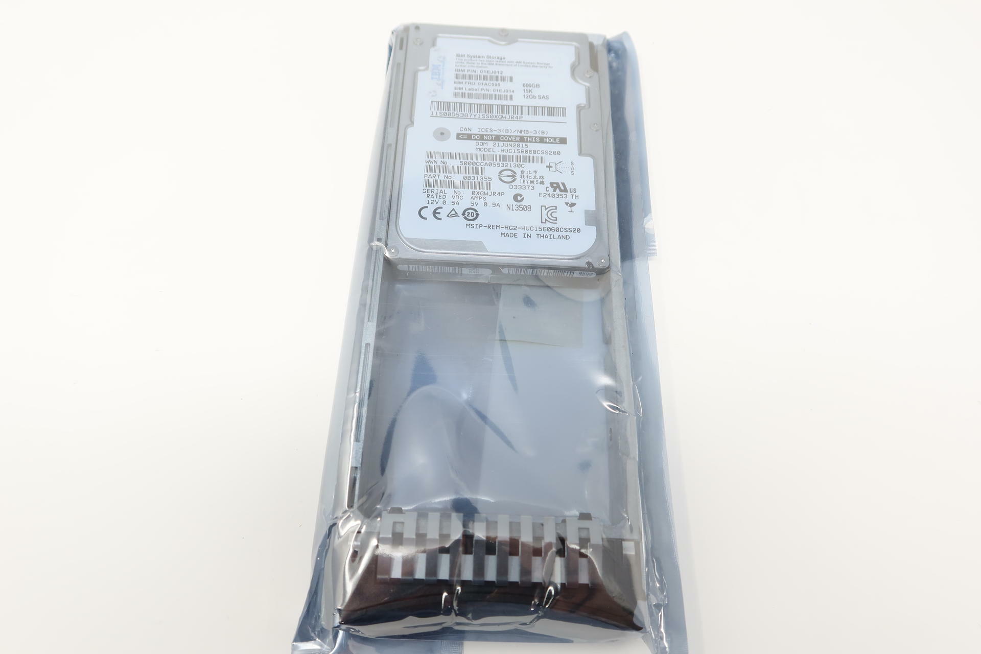 IBM 01EJ012 01AC595 600GB 15K SAS 12G 2.5 for V5000 G2 - Walmart.com