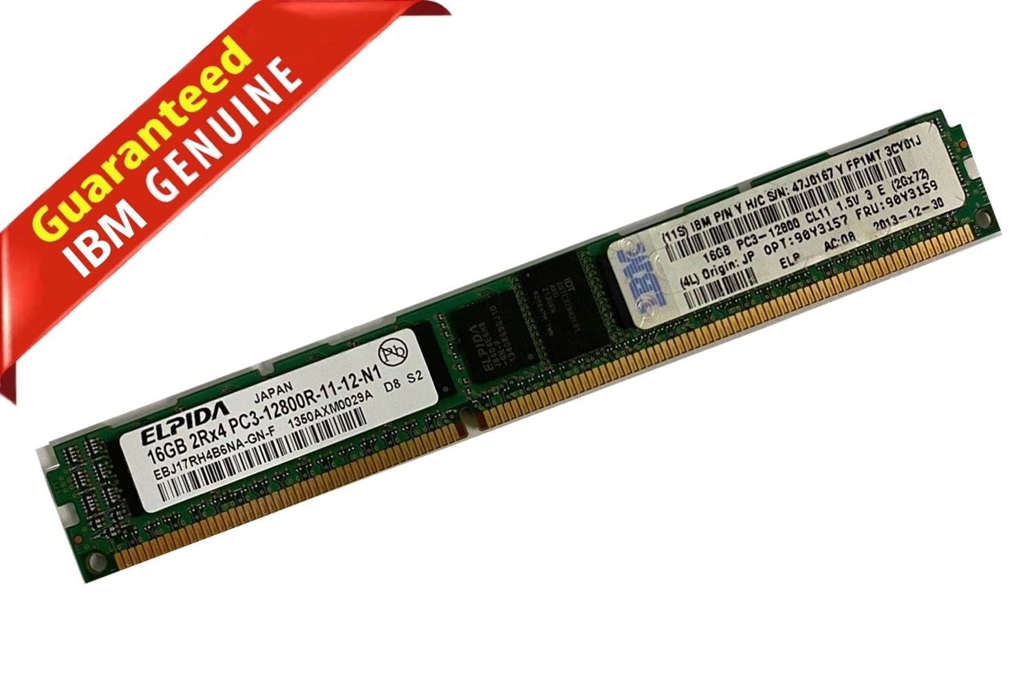 最適な価格 IBM 240-Pin CL11 Registered ECC PC3-12800 DDR-1600MHz 16GB メモリー