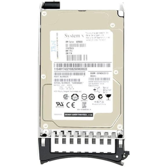 IBM 49Y6102 - 600GB 3.5" SAS 15K 6Gb/s HS Hard Drive