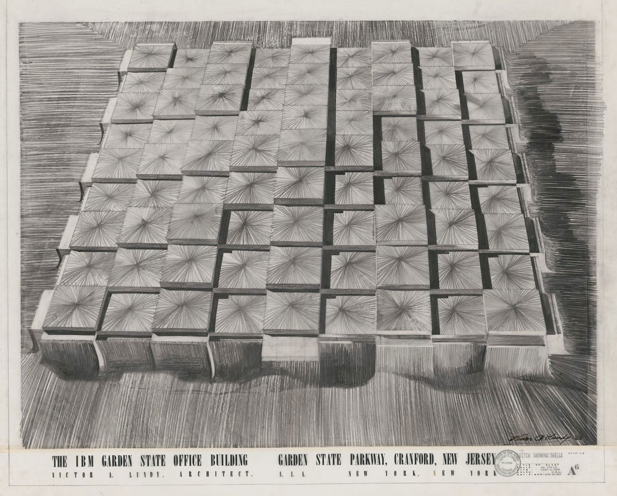 IBM Garden State office building, Garden State Parkway, Cranford, New