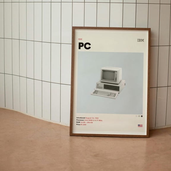 IBM PC Computer Wall Art Print