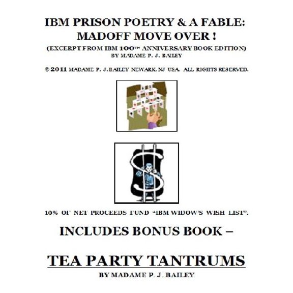 IBM Prison Poetry & A Fable : Madoff Move Over ! (Paperback)