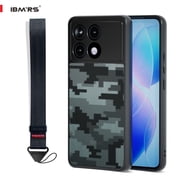 IBMRS [Anti-Scratch Double Coating] For Redmi K70/K70 Pro/Poco F6 Case, Slim Back Matte Translucent Shockproof Phone Case Camo Black