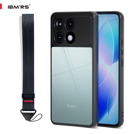 IBMRS [Anti-Scratch Double Coating] For Redmi K70/K70 Pro/Poco F6 Case, Slim Back Matte Translucent Shockproof Phone Case (Camo Black)
