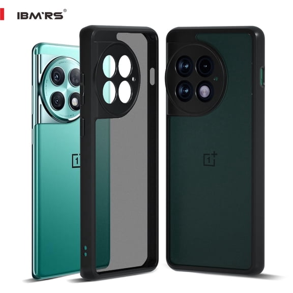 IBMRS [Anti-Scratch Dual Coating] Compatible with OnePlus Ace 2 Pro Case, Translucent Shockproof Phone Case (Camo Black)