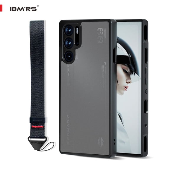 IBMRS [Anti-Scratch Dual Coating] For Red Magic 9 Pro/Plus Case, Shockproof Phone Case (Camo Black)