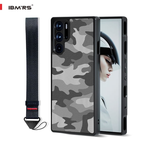 IBMRS [Anti-Scratch Dual Coating] For Red Magic 9 Pro/Plus Case, Shockproof Phone Case (Camo Black)