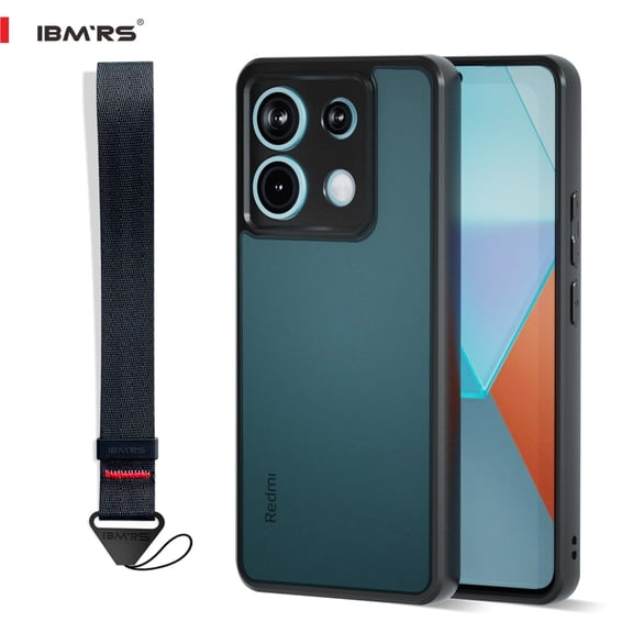 IBMRS [Anti-Scratch Dual Coating] For Redmi Note 13 Pro 5G/Poco X6 Case, Translucent Shockproof Phone Cover (Camo Black)