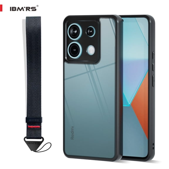 IBMRS [Anti-Scratch Dual Coating] For Redmi Note 13 Pro 5G/Poco X6 Case, Translucent Shockproof Phone Cover (Camo Black)
