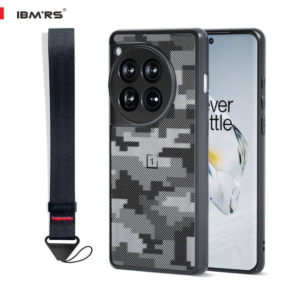 IBMRS [Anti-Scratch Dual Coating] For oneplus 12 Phone Cases, Shockproof Clear Phone Cover (Camo Black)