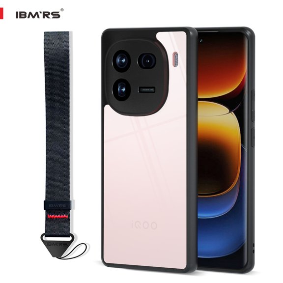 IBMRS [Anti-Scratch Dual Coating] For vivo iqoo 12 pro Shockproof Case,Translucent Matte Back Slim Shockproof Phone Case (Camo Black)