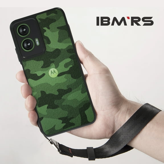 IBMRS Designed for Motorola Moto G35 Case, camo Clear transparent phone protection shell