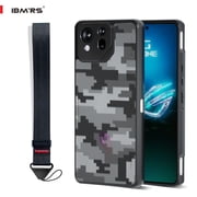 IBMRS For Asus rog Phone 8/Phone 8 pro case, Shockproof Clear Cover Camo Black