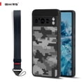 thumbnail image 1 of IBMRS For Google Pixel 8 Pro Case,Translucent Matte Back Slim Shockproof Phone Case (Camo Black), 1 of 5