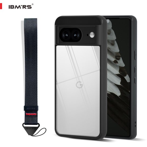 IBMRS For Google pixel 8 Case, Shockproof Clear Phone Cover (Camo Black)