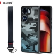 IBMRS For IQOO Neo9/9s/9 Pro Case, Shockproof Clear Phone Cover Camo Black
