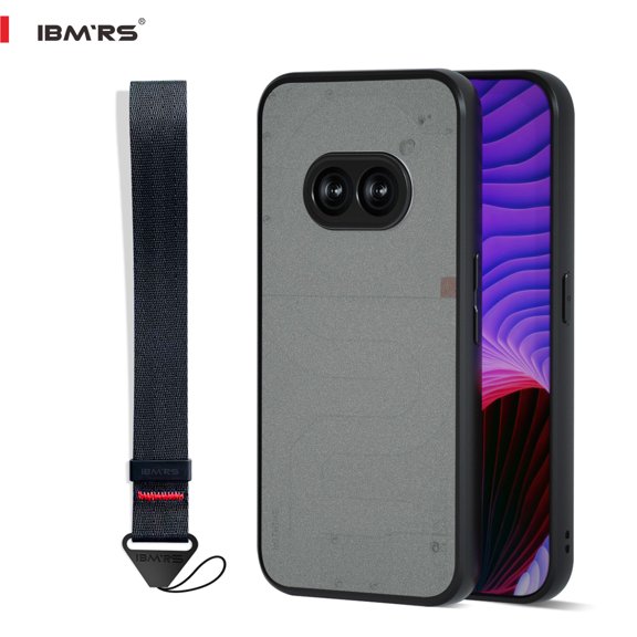 IBMRS For Nothing Phone 2a Case, Shockproof Transparent Cover (Camo Black)