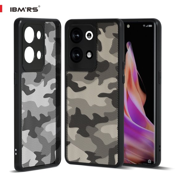 IBMRS For Oppo Reno9/reno 9 pro Case, Slim Shockproof Phone Cover (Camo Black)