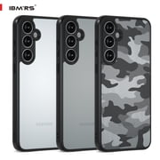 IBMRS For Samsung A55 Phone Case, Shockproof Clear Cover Camo Black