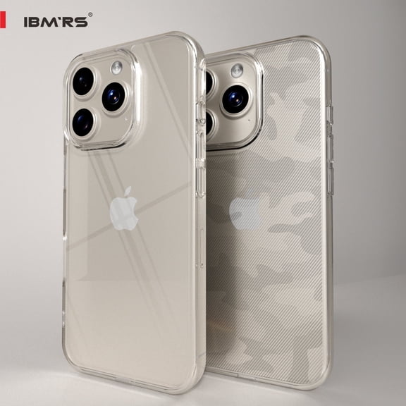 IBMRS for iPhone 16/16 Pro/16 Plus/16 Pro Max/SE4 Case Clear,Shockproof Slim,Anti-fingerprint transparent mobile phone case