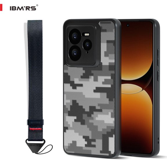 IBMRS for realme GT 7 Pro Case,Translucent Matte Slim Shockproof Anti-Fingerprint Protective Cover - Black camo
