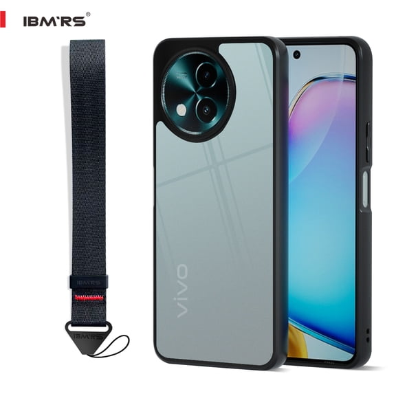 IBMRS for vivo Y38/Y58/T3x/Y200i/Y200T Case, Camo Translucent Matte Back Full Body Protective Cover Anti-Scratch Shockproof Phone Case