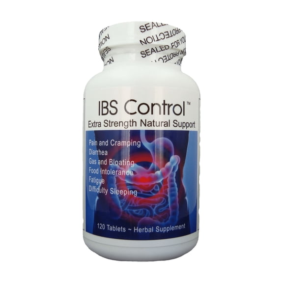 IBS Control - All Natural Relief Support for Irritable Bowel, Cramping, Bloating, Gas, Diarrhea, Abdominal Pain, Fatigue.